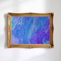 Image 1 of “Mermaid Tears” Acrylic Painting Fine Art Print Wall Decor Abstract Fluid Art