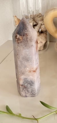 Image 5 of FLOWER AGATE WITH CARNELIAN TOWER 