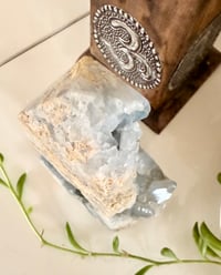 Image 5 of CELESTITE TOWER WITH DRUZY