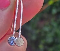 Image 12 of Pebble Hook Earrings - Sterling Silver 