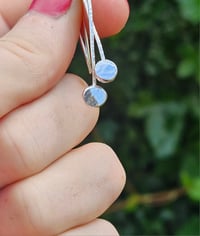 Image 13 of Pebble Hook Earrings - Sterling Silver 