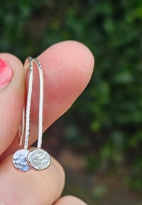 Image 5 of Pebble Hook Earrings - Sterling Silver 