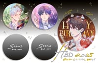 Image 1 of HBD 2025 Holo-Glitter Badge