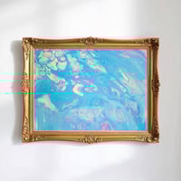 Image 1 of “Cotton Candy” Acrylic Painting Fine Art Print Wall Decor Abstract Fluid Art