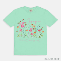 Image 8 of Hope Floral Tee -Romans 5:5