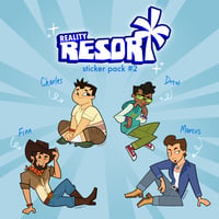 Image 2 of (PRE-ORDER) 🌴REALITY RESORT🌴- Character Sticker Pack #2