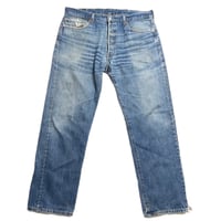 Image 2 of Men's Levis 501 Button Fly XX  Vintage 2003 Straight  leg Dark wash 100 % Cotton,  38/32