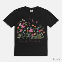 Image 3 of Hope Floral Tee -Romans 5:5