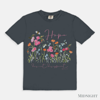 Image 6 of Hope Floral Tee -Romans 5:5