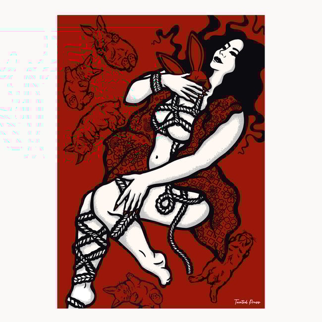 30% OFF 'Rope Bunnies' Single Edition A2 Gilcee