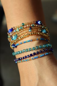 Image 2 of Evil Eye Bracelet Stack