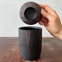 Image 2 of narrow sgraffito jar