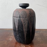 Image 1 of galaxy sgraffito jar