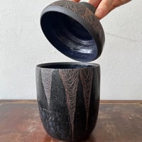 Image 3 of galaxy sgraffito jar