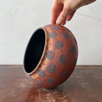 Image 2 of wide mouth dot vase