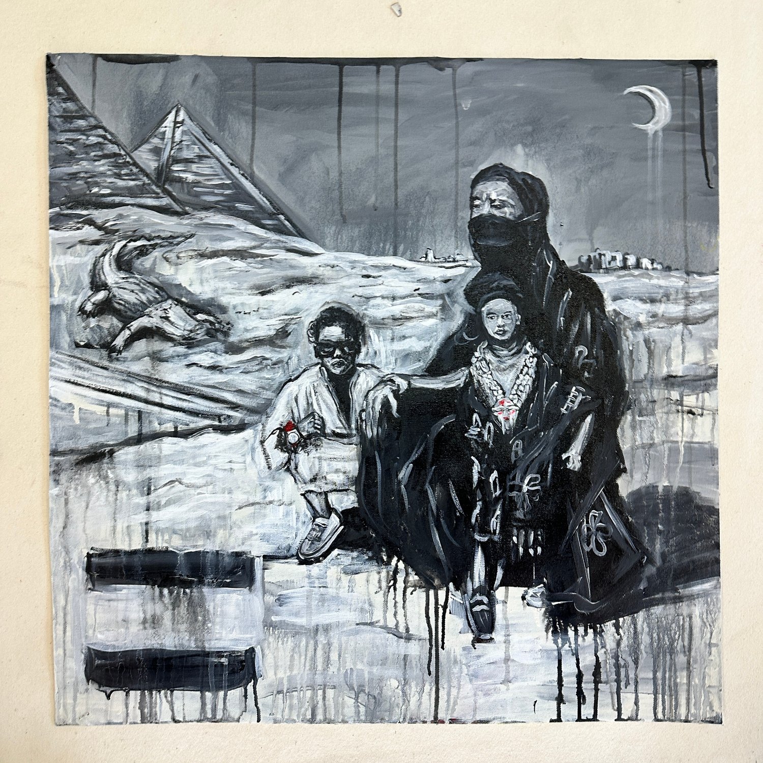 WSG DOECHII EGYPT REMIX ON CANVAS 24x24"