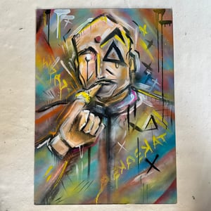 DR EVIL ORIGINAL PAINTING 24x36"