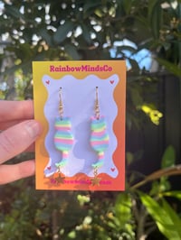 Pastel kitty earrings 