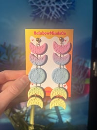 Moon garden earrings 