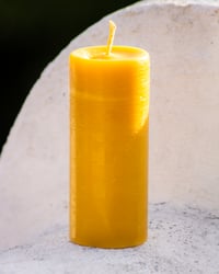 Image 1 of Large Beeswax Pillar Candle | 40 Hours