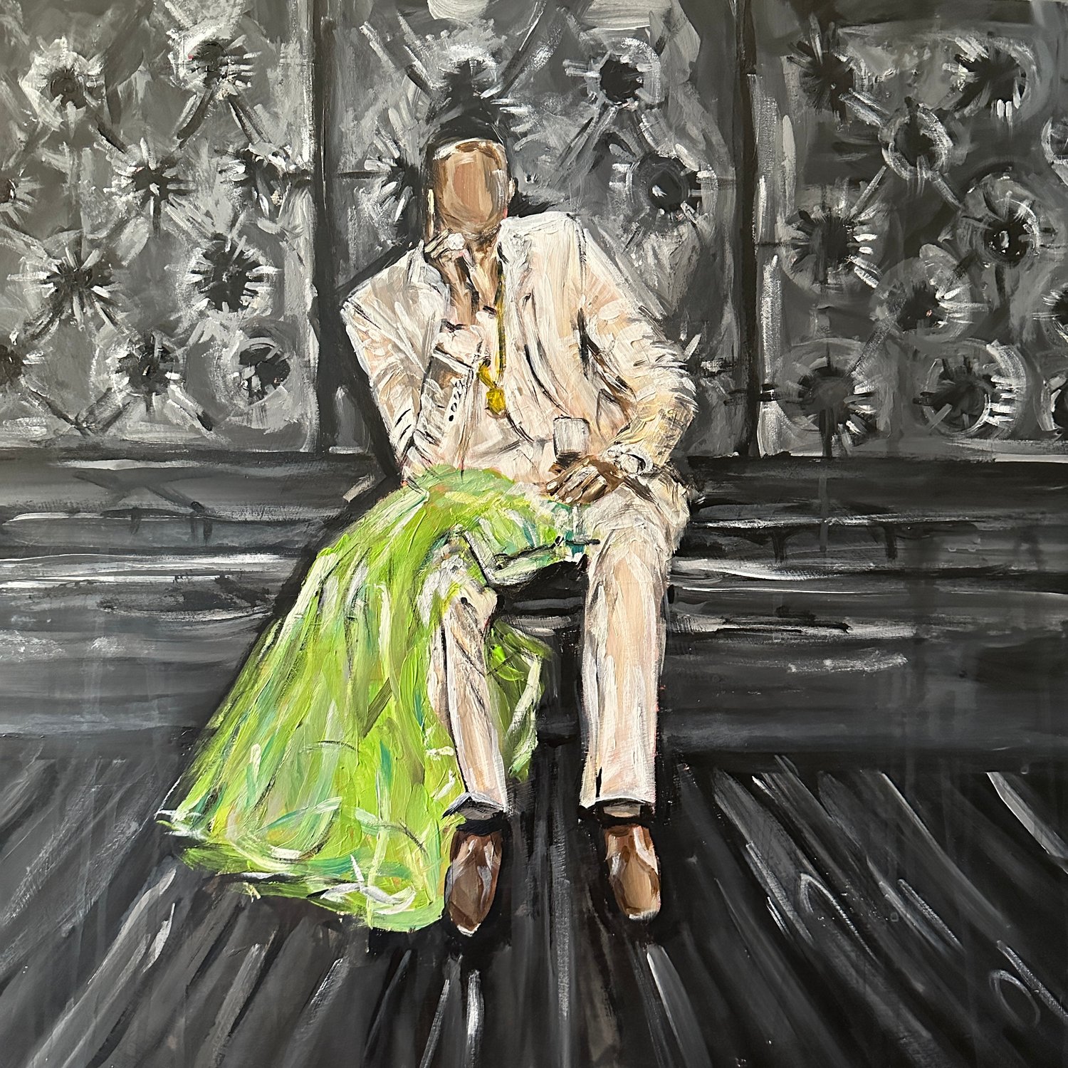 LIFE IS GOOD ORIGINAL PAINTING 24x24"