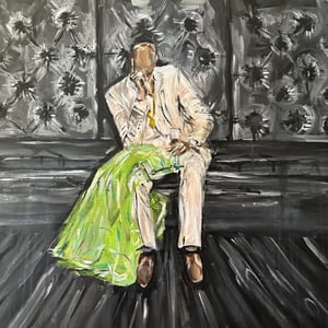 LIFE IS GOOD ORIGINAL PAINTING 24x24"