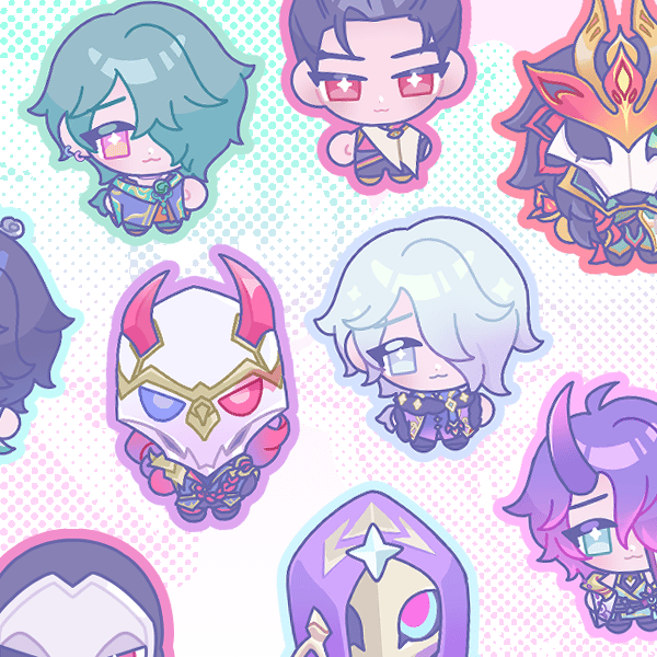 Image of jhin & hwei stickers