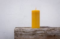 Image 1 of Medium Beeswax Pillar Candle | 30 Hours