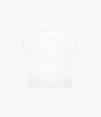 WMN TIGHT ROUND NECK WHITE