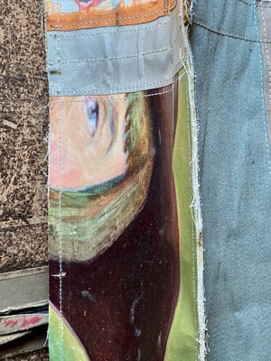 Image of one of a kind painting bag - paris and venice