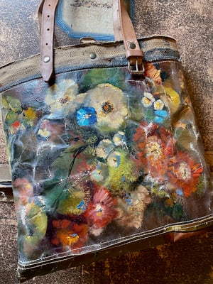 Image of one of a kind painting bag - autumn 