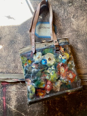 Image of one of a kind painting bag - autumn 