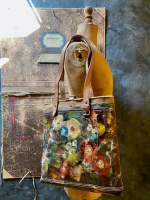 Image of one of a kind painting bag - autumn 