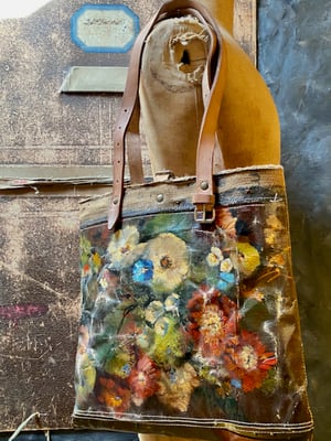 Image of one of a kind painting bag - autumn 