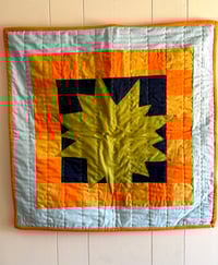 Image 1 of Bright Spark Wall Hanging- Olive green and dusty blue