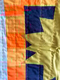 Image 3 of Bright Spark Wall Hanging- Olive green and dusty blue