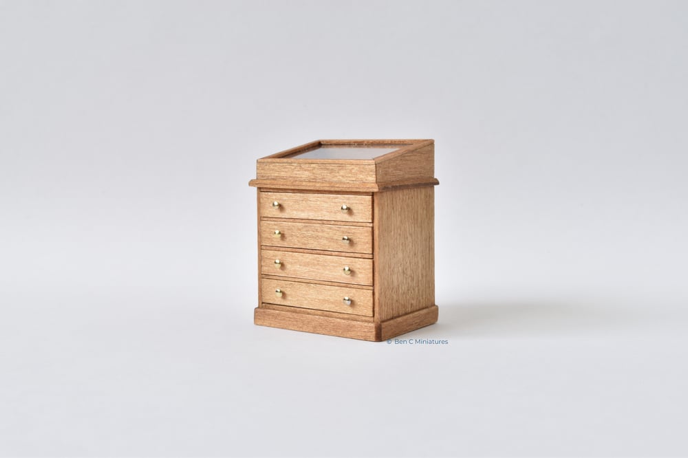 Image of Display Cabinet with Drawers 24th scale