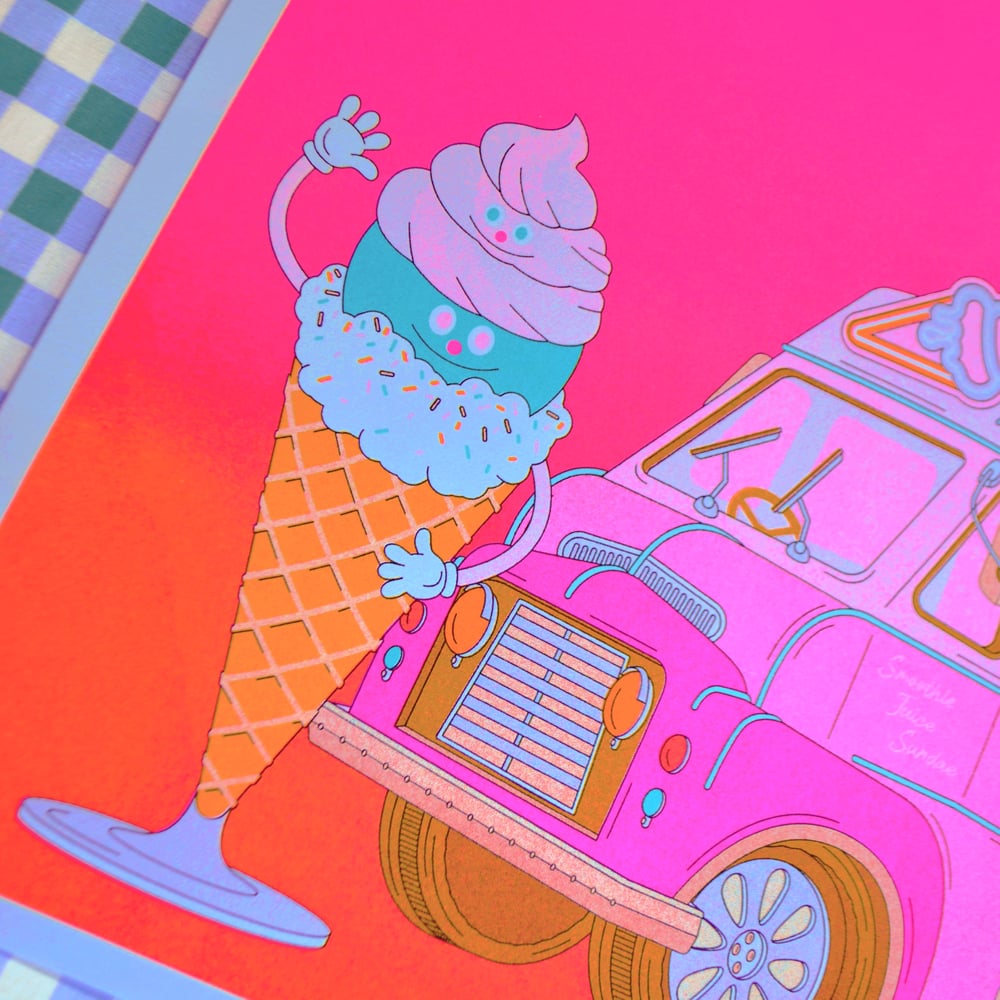 Image of " Ice Cream " - riso A3