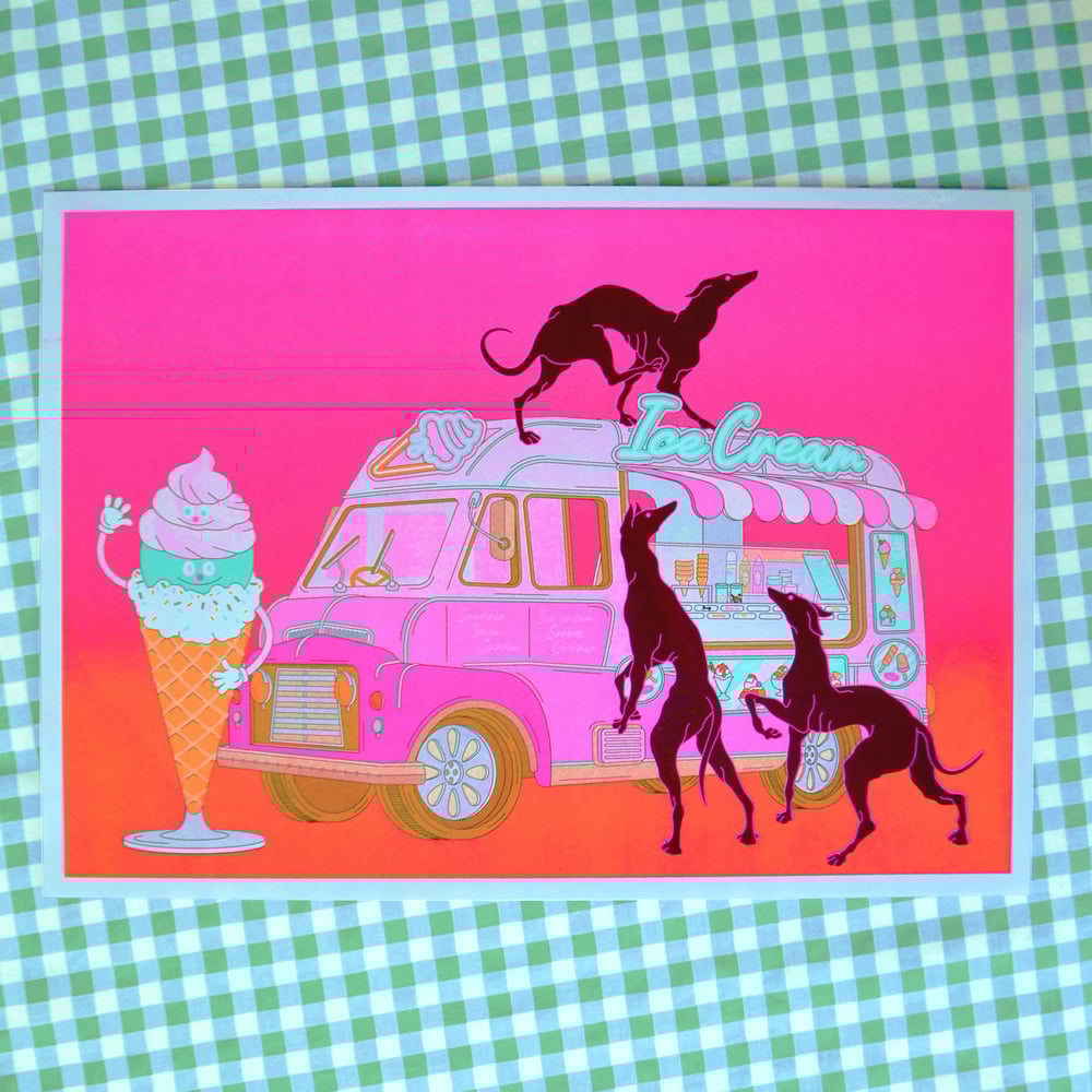 Image of " Ice Cream " - riso A3