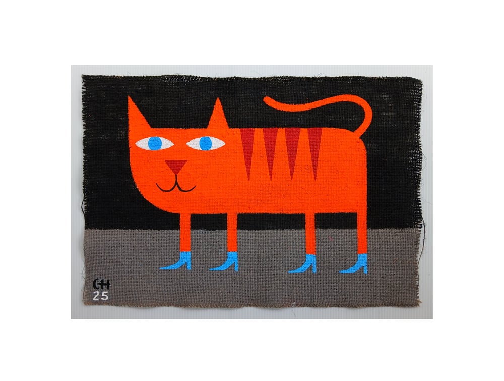 Image of KITTY GOT BONNIE BLUE EYES & BLUE SUEDE SHOES TO MATCH