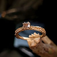 Cognac Diamond Wheat Solitaire 