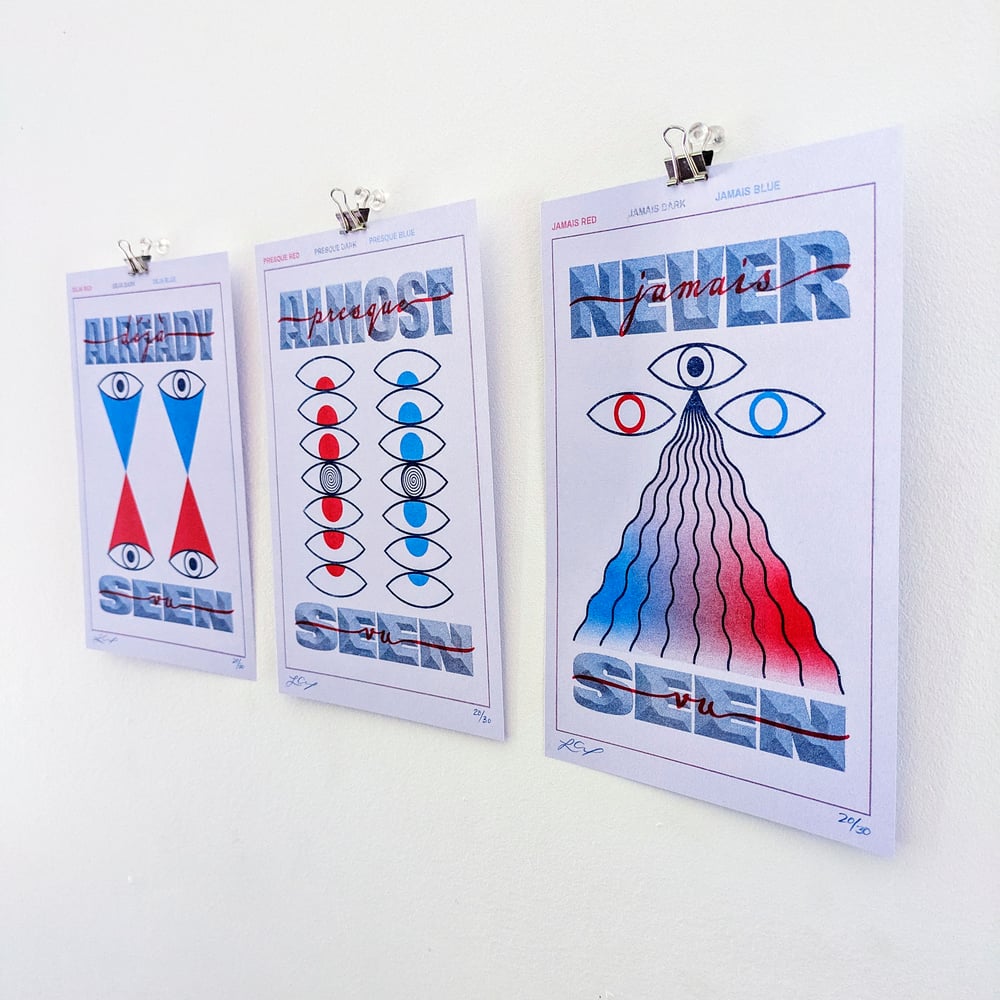 Vu Triptych RISO Prints