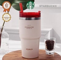 Image 4 of STANLEY™️ + STARBUCKS 20 Oz. Limited Edition Tumbler | White & Red