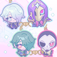 Image 1 of jhin & hwei magnetic keychains