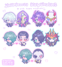 Image 2 of jhin & hwei magnetic keychains