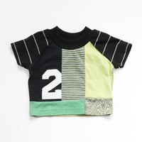 green black bday boy kid 2T two 2 second 2nd birthday short sleeve top shirt gift bold