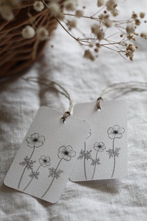 Image of Etiquette papier cartonné ANEMONES (ETKANEMON)