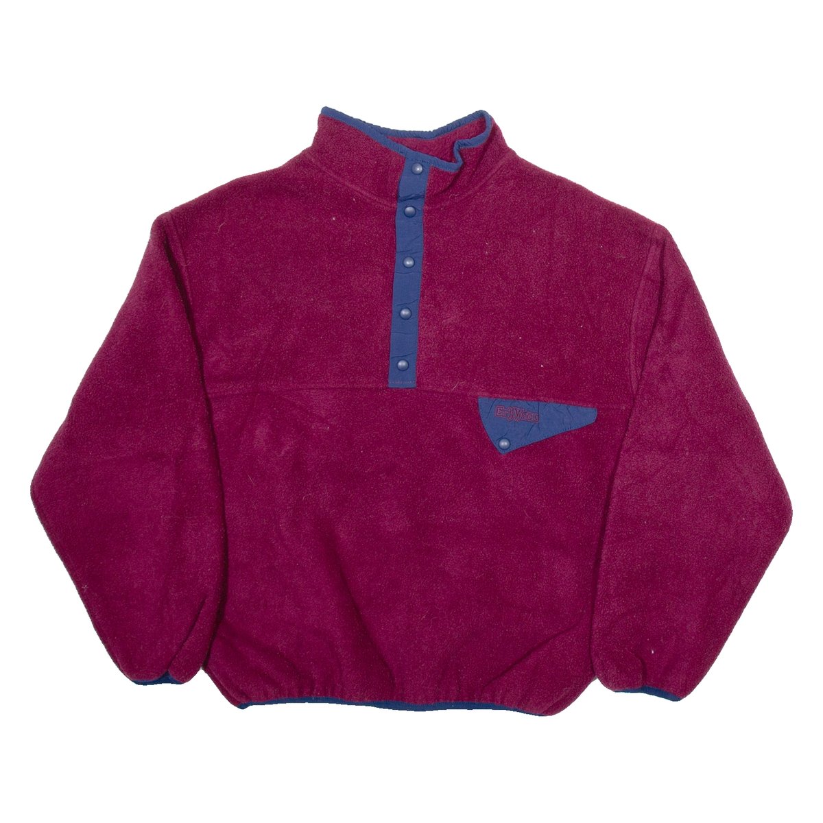 トップス 90s Early Winters fleece pullover sweat Vintage 90s Early Winters Snap Fleece Sweater - Maroon | WAY