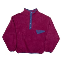 Image 1 of Vintage 90s Early Winters Snap Fleece Sweater - Maroon