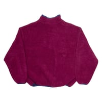Image 3 of Vintage 90s Early Winters Snap Fleece Sweater - Maroon
